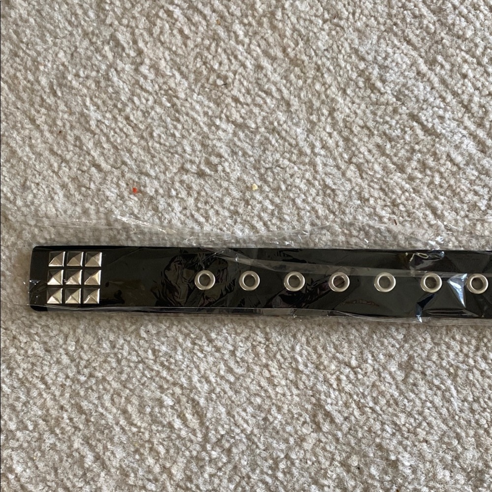 Silver Studded Black Belt - Picture 6 of 8